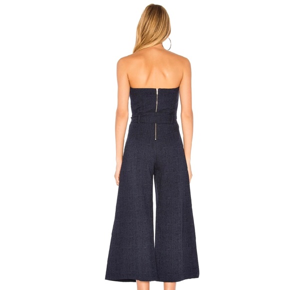 NEW BEC & BRIDGE REVOLVE NAVY STRAPLESS JUMPSUIT - Picture 6 of 8